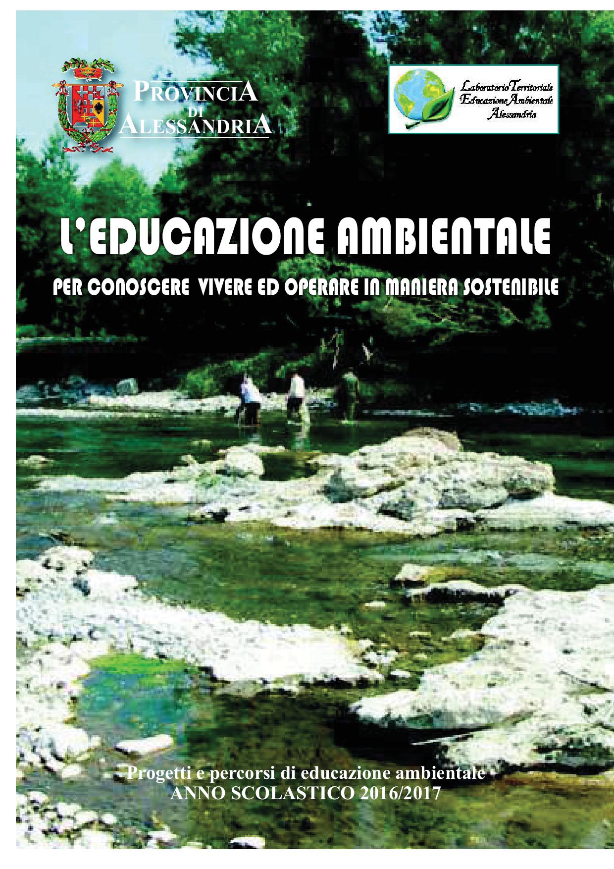 Home page Libretto educazione ambientale 2016 17