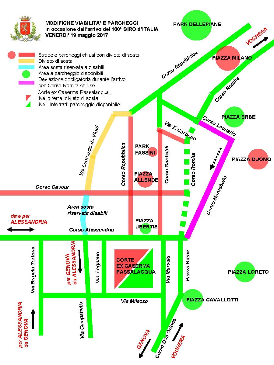 modifiche viabilita giro ditalia